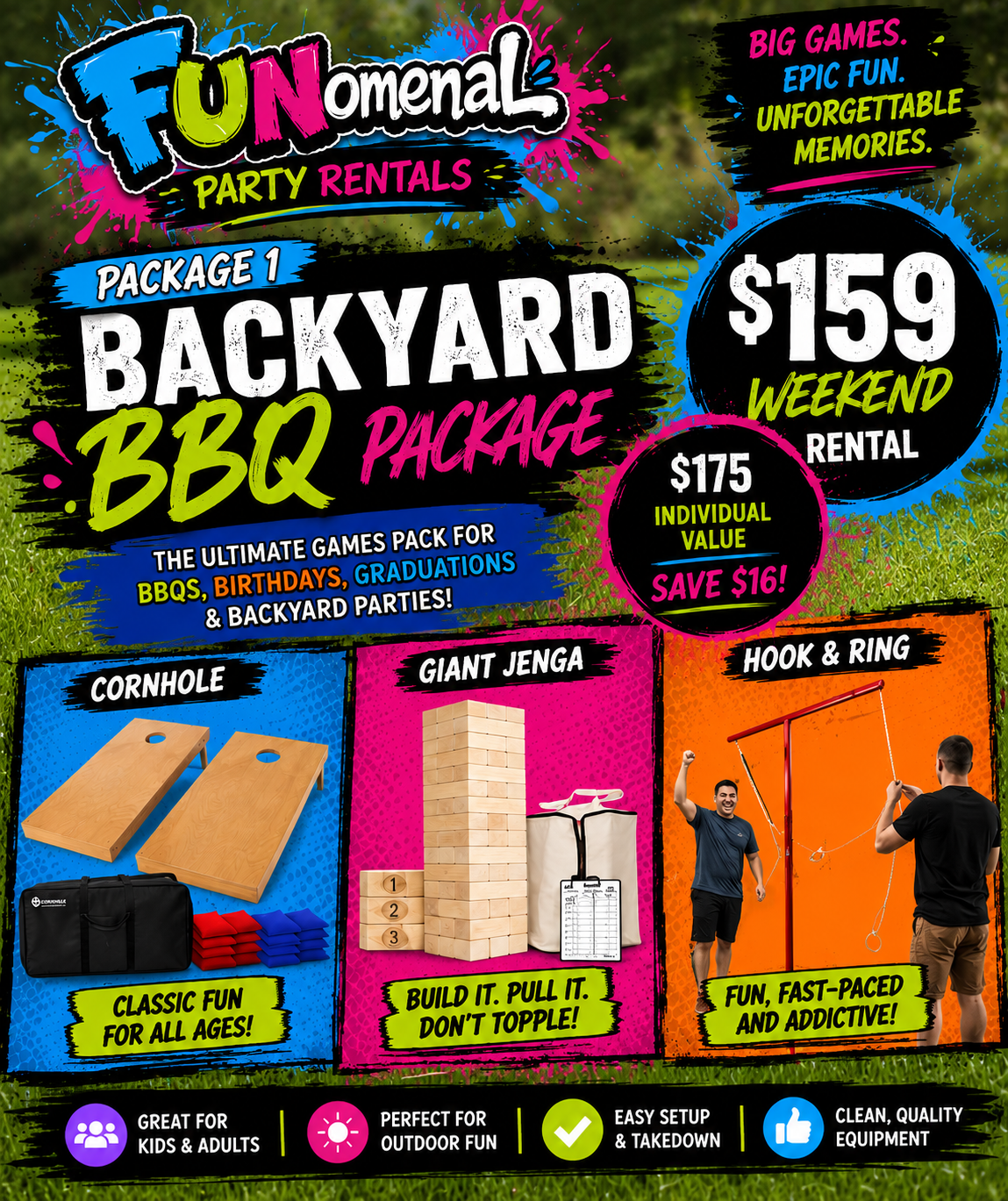 Package 1 – Backyard BBQ Package Package 1 – Backyard BBQ Package